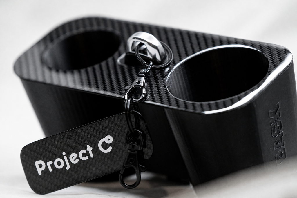 i30 N Carbon Fiber Cup Holder (mit Schlüsselfach)